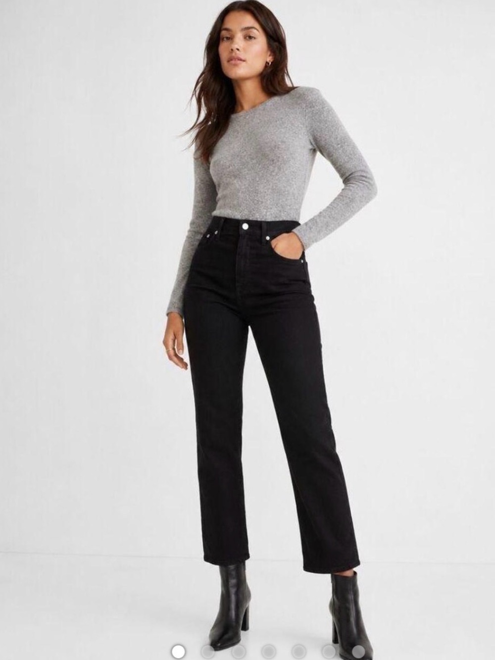 Madewell Slim Wide Leg Crop Jeans